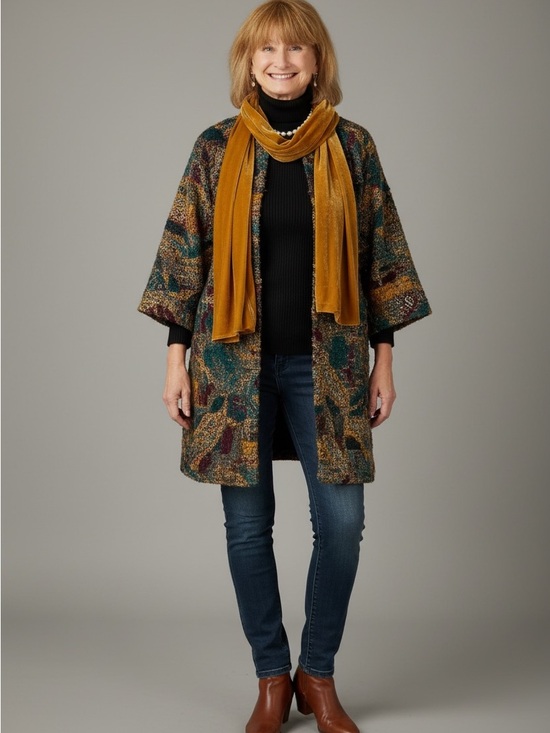 unknown Accessories - 🐶Women’s Velvet Scarf - Mustard Gold